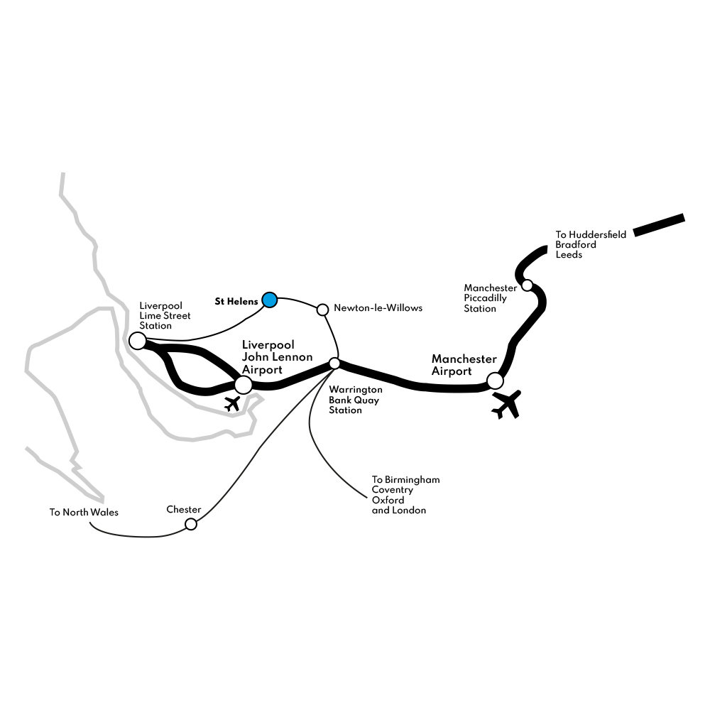 Liverpool and Manchester rail connectivity